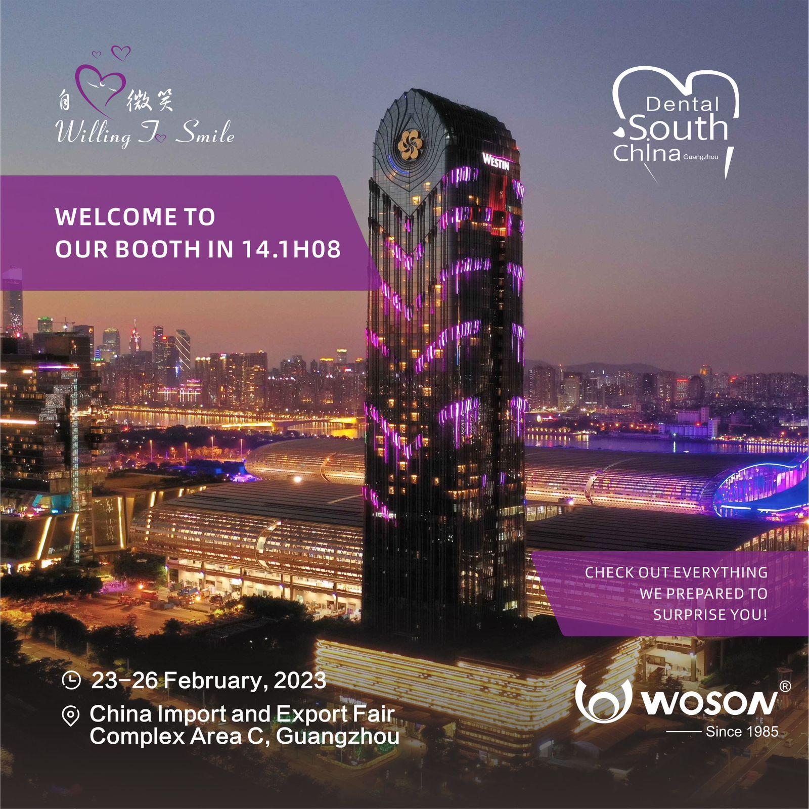WOSON PRESENTE NA DENTAL SOUTH CHINA 2023